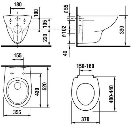 ZRU9302822 Mateo сиденье с крышкой для унитаза, Soft Close, дюропласт, петли хром. Фото 1
