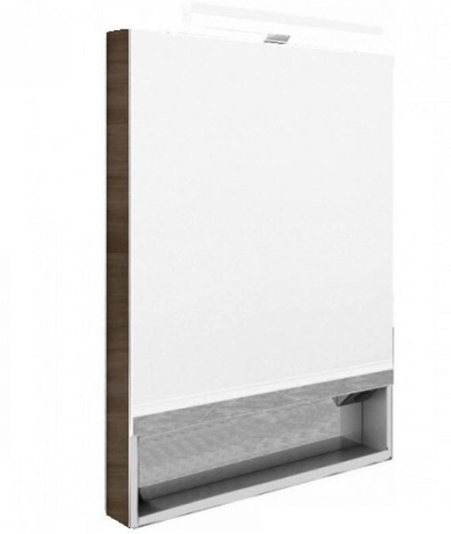 ZRU9302844 GAP Зеркальный шкаф 60 см, Цвет тиковое дерево ПВХ. Фото 3