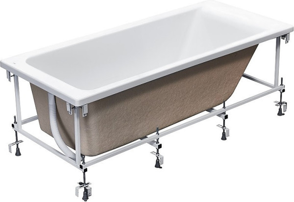 ZRU9302900 ТОЛЬКО С ВАННОЙ монтажный набор для ванны EASY, каркас, крепл. к стене, слив-перелив /170x75/. Фото 2