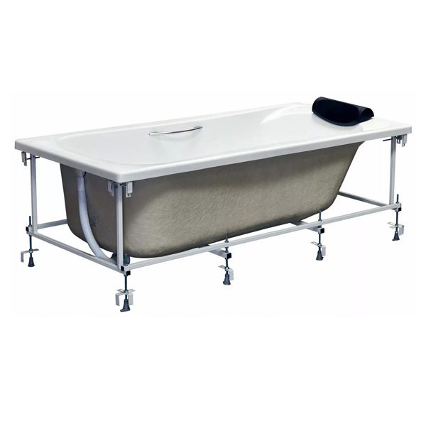 ZRU9303021 BeCool Монтажный комплект 190x90 (ручки, каркас, комплект креплений к стене, система слив-перелив (полуавтомат). Фото 2