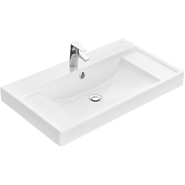 ZRU9307562 ONA раковина мебельная 800х460x132 мм из композитного материала, белый (ГРУЗИТЬ ТОЛЬКО С МЕБЕЛЬЮ). Фото 1
