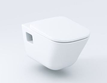 ZRU9307682 THE GAP сиденье с крышкой для унитаза тонкое с механизмом "мягкое закрывание", белый (аналог 801472001). Фото 3